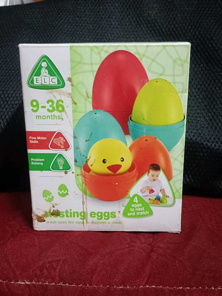 New sealed unused ELC Nesting Eggs Toy