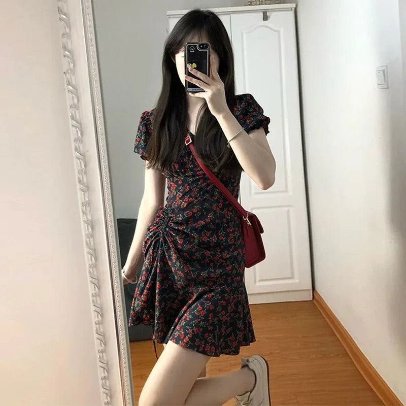 Floral Print Mini Dress