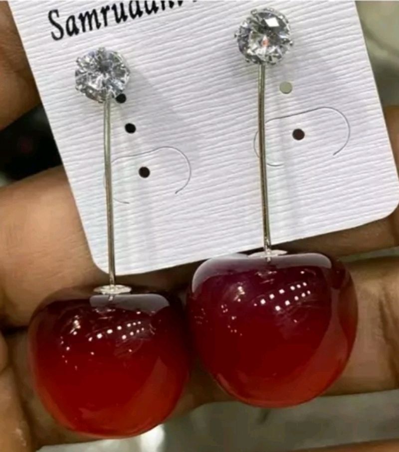 Cherry Drop Earrings