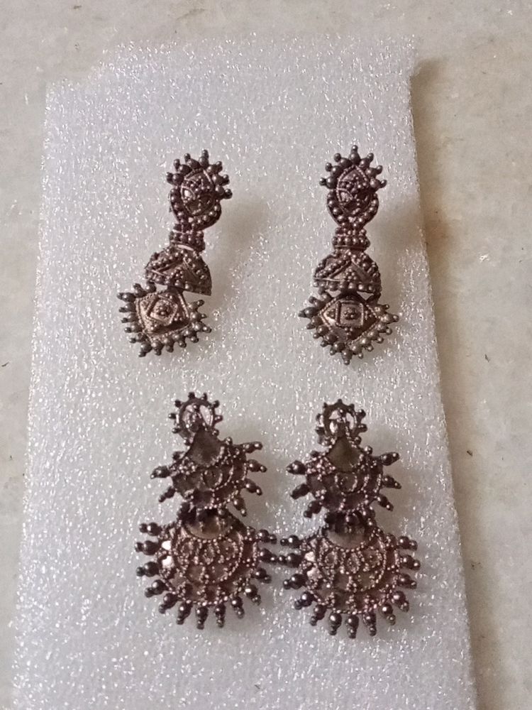Oxidized Studs 2 Pairs