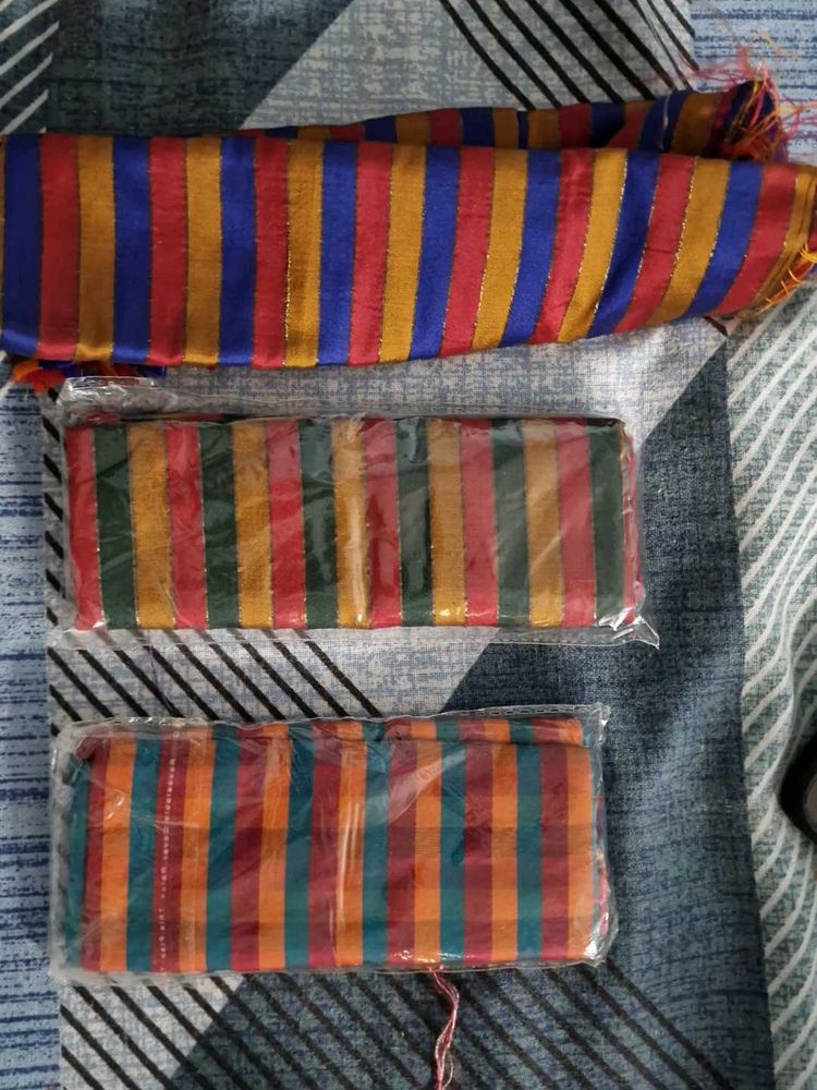 3 Pattu Silk Blouse Pieces