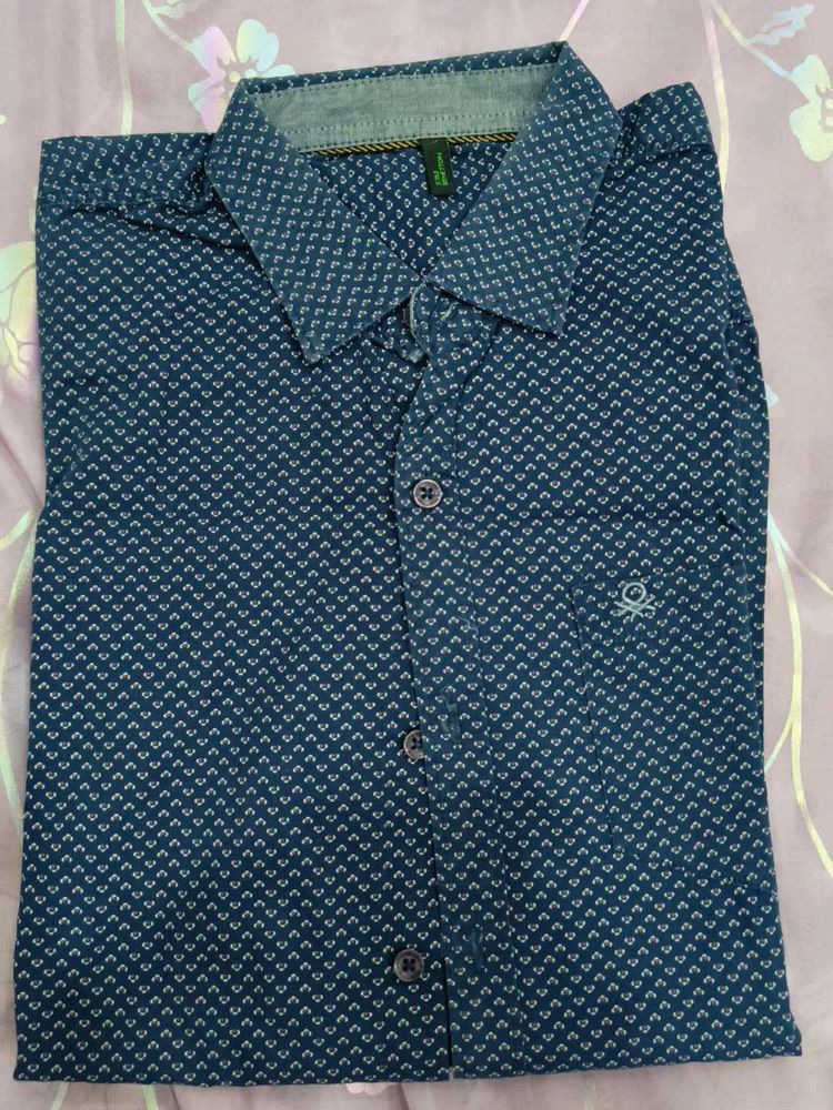 Benetton Patterned Shirt