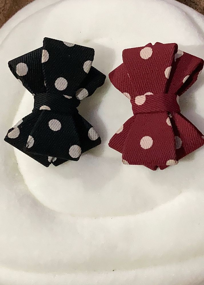 Polka Dot Hair Bows
