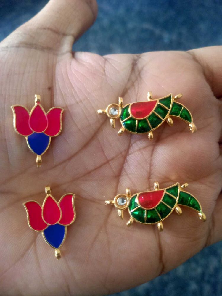 Parrot And Lotus Pendents