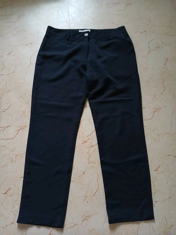 Navy Blue Casual Pants For Women