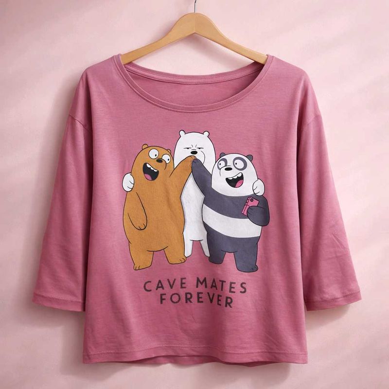 Cute Pink 'We Bare Bears' Tee