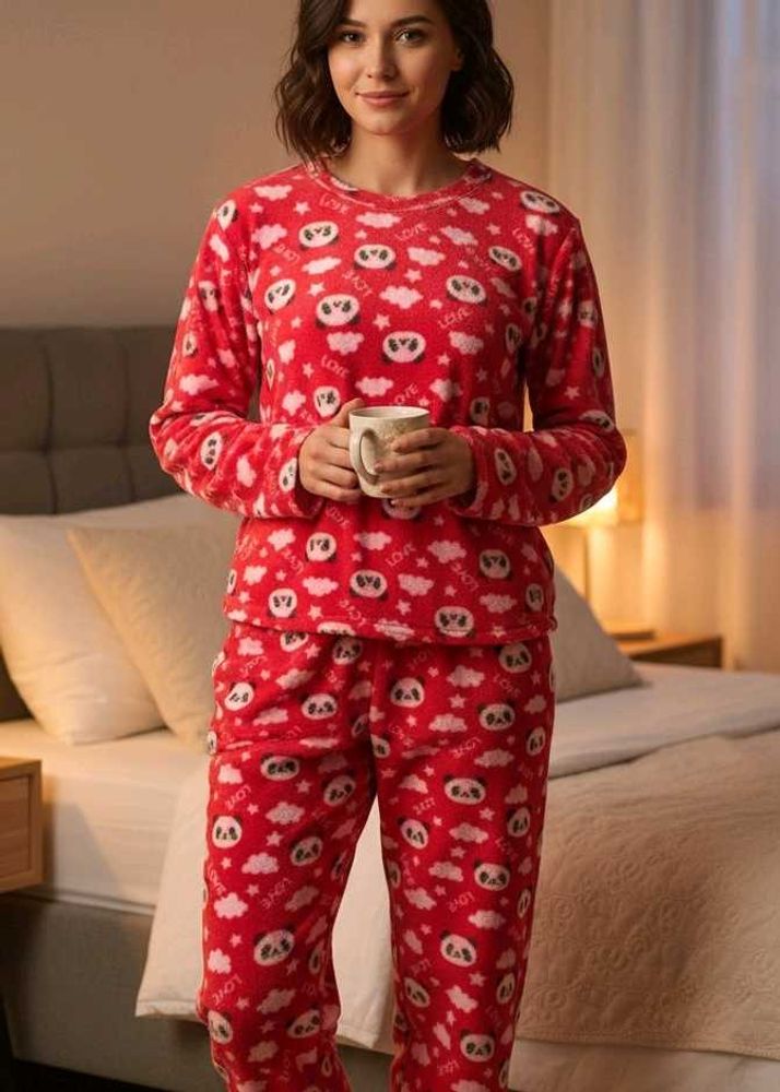 🚨BRAND New Cozy Panda Print Nightsuit Set