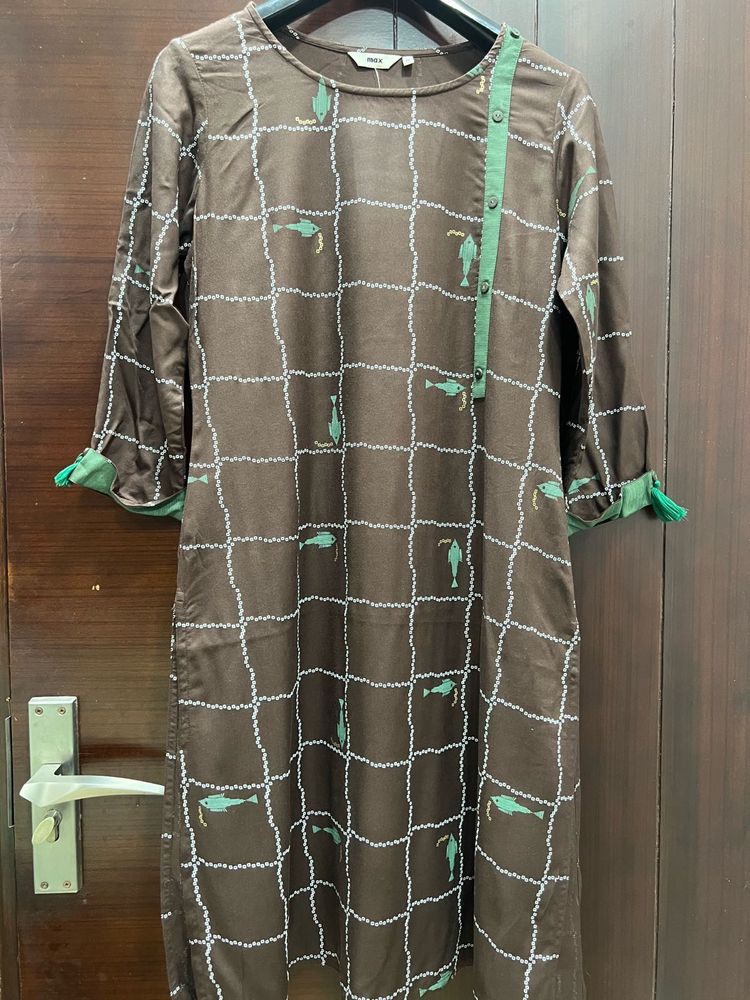 Max Chocolate Brown Kurta