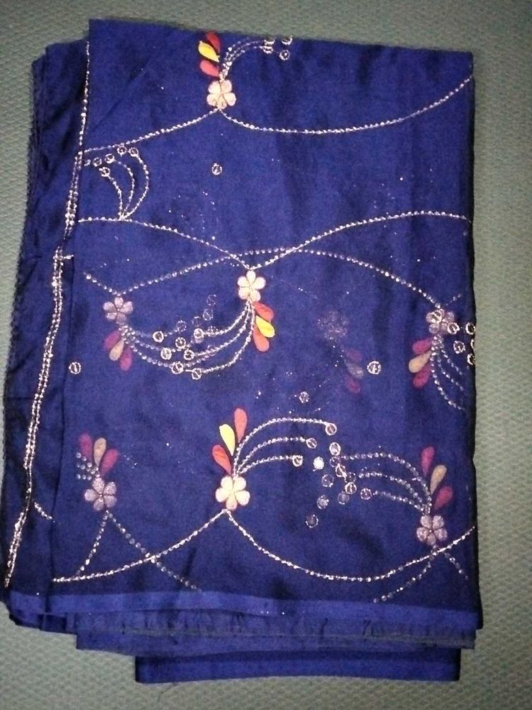 Elegant Navy Blue Saree
