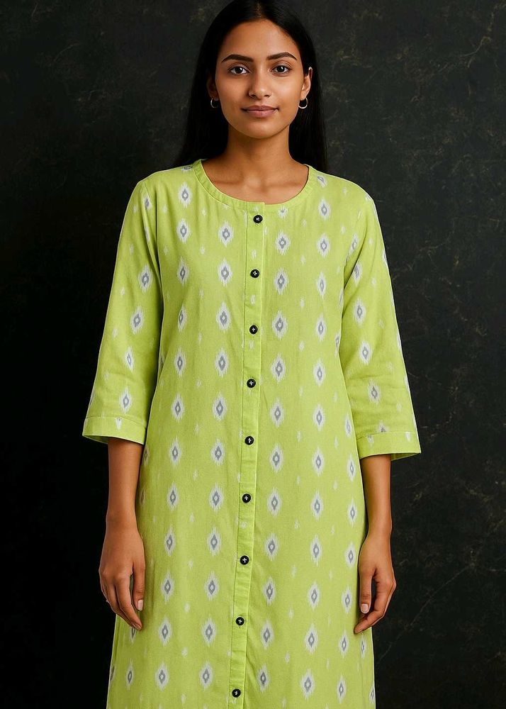 Ikkat Print Kurta
