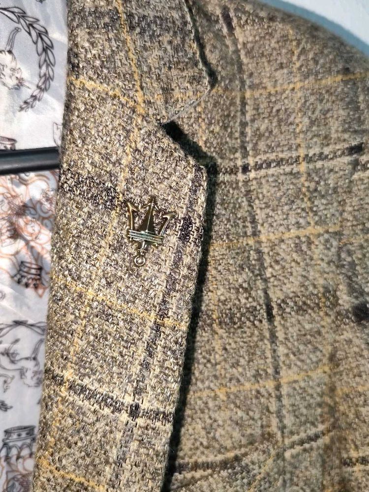 Vintage Plaid Blazer