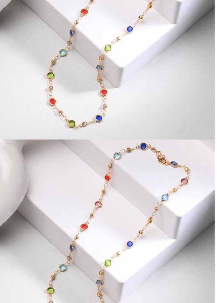 Colorful Crystal Bead Necklace