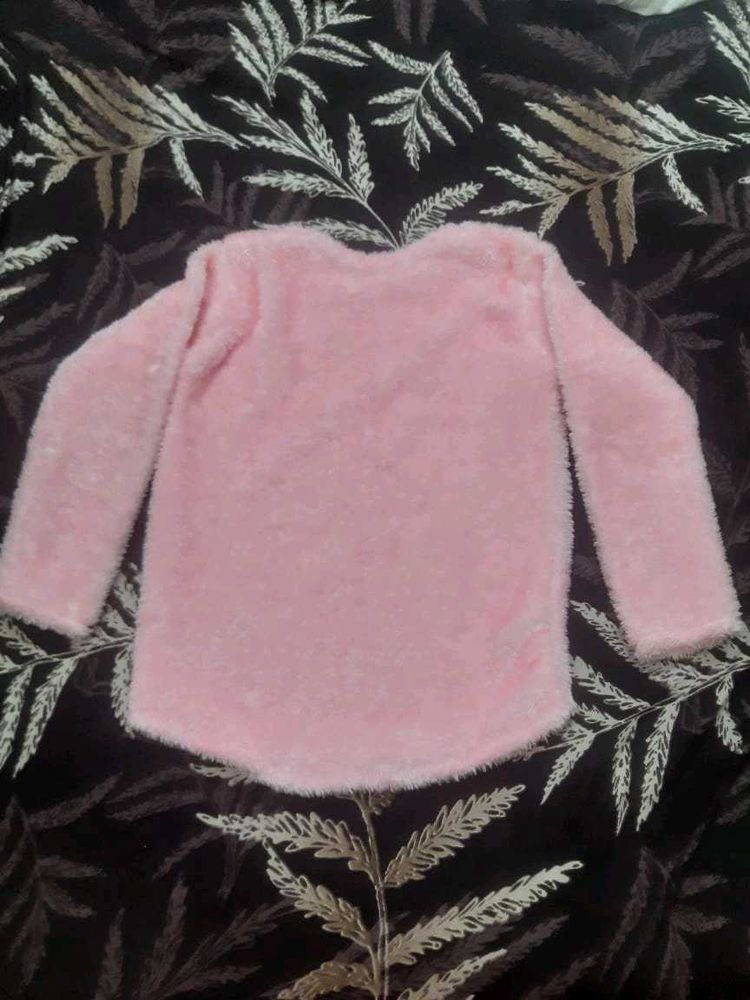 Unused Baby Pink Fur Sweater