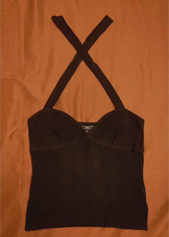 Black Halter Top