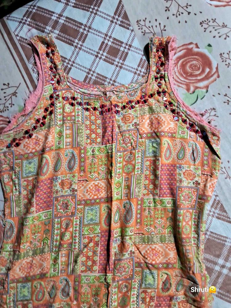 Mirror Work Kurti