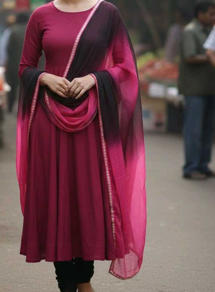 Elegant Maroon dupatta