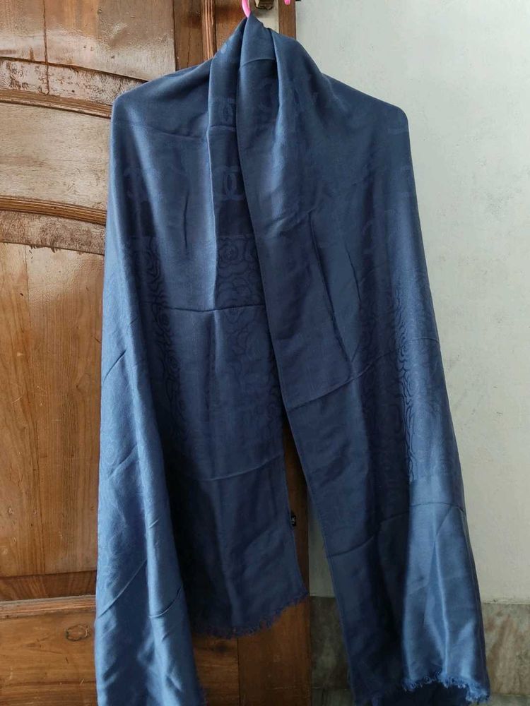 Chanel Elegant Blue Scarf