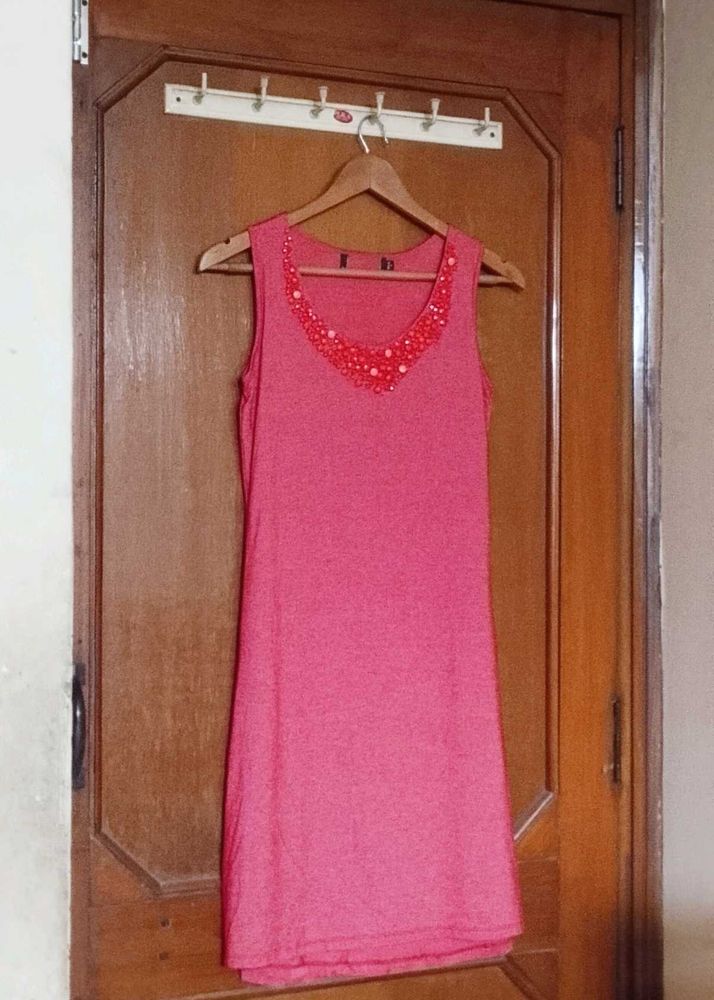 Brand new bodycon one piece dress with Beaded Neck