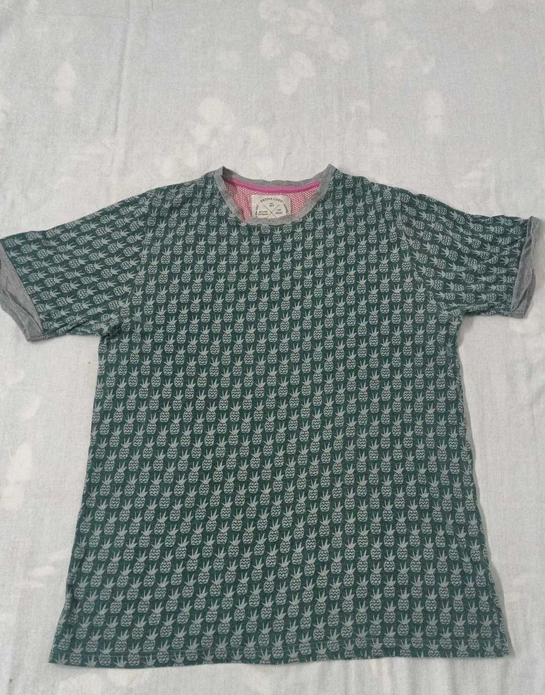 Pineapple Print T-Shirt