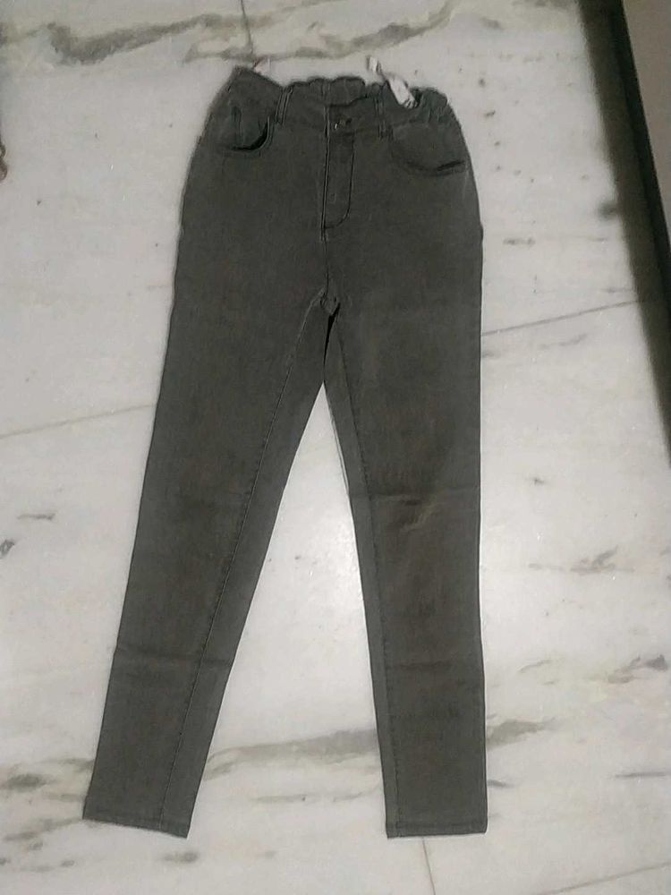 Grey Jeans For 13 to 14 Years Old Girls.