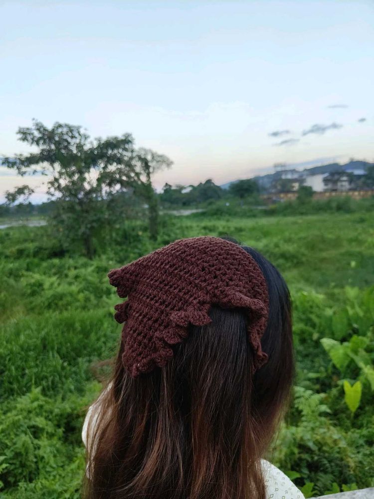 Brown Hair Bandana