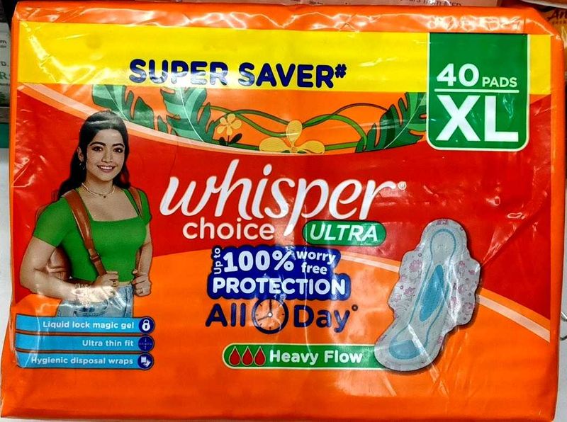 Whisper Choice Ultra XL - 40 Pads