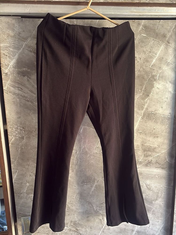 black Flared Leggings