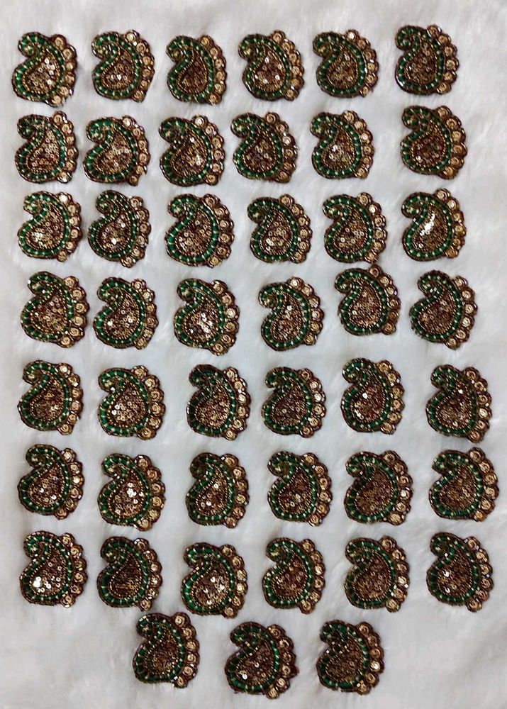 45 Zari Work Patches