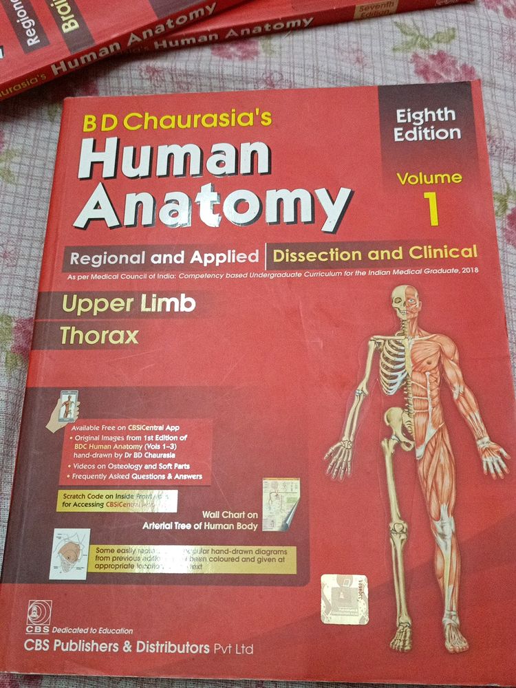 BD Chaurasia Volume 1(8th Edition)+Dissection Kit