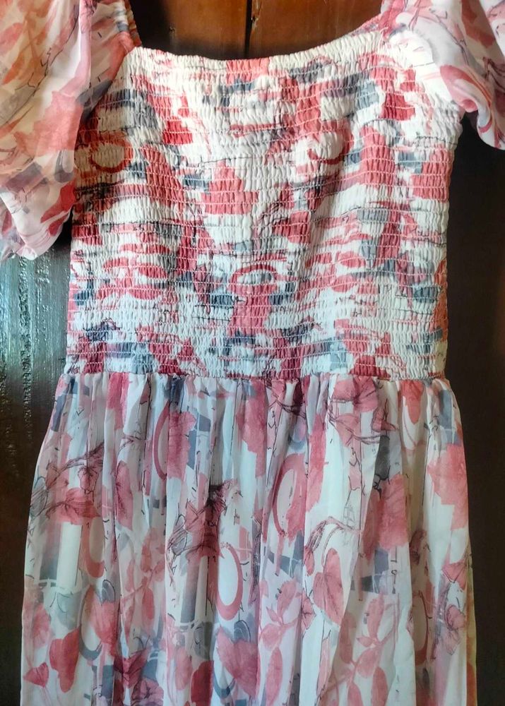Floral Chiffon Dress