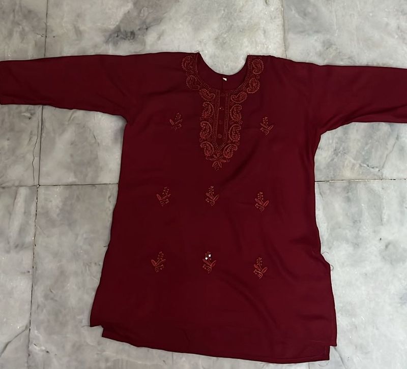 Short Kurti with embroidery