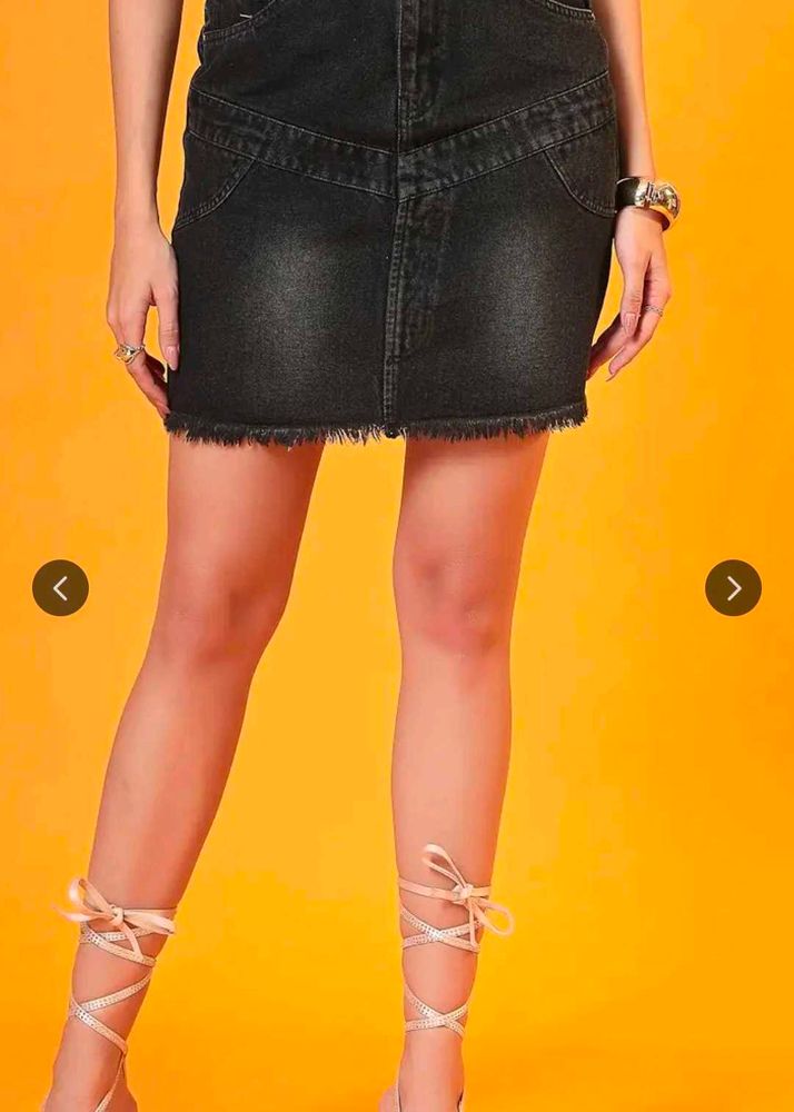 Denim Mini Skirt