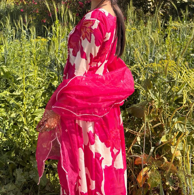 Floral Print Kurta Set