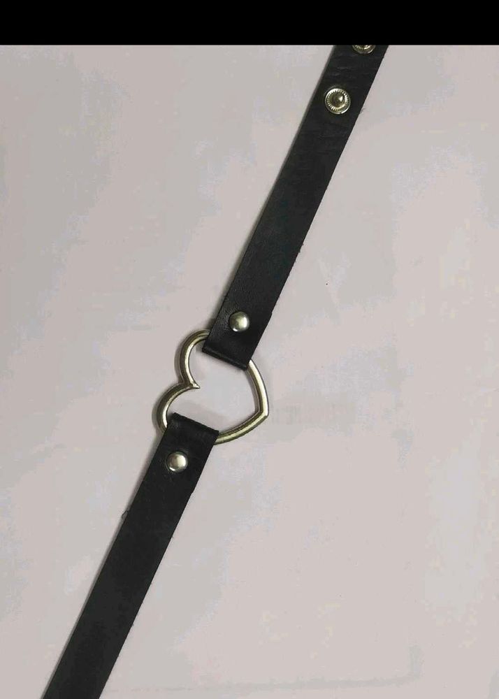 Black Rose Heart Choker