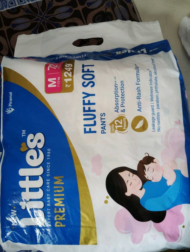 Littles Premium Diaper Pants (M - 72 Count)