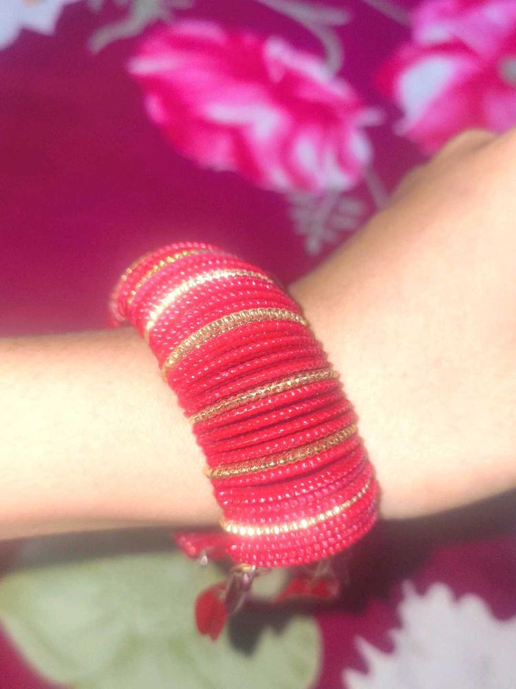 Red &amp; Gold Bangle Set girls bracelet new fashin de