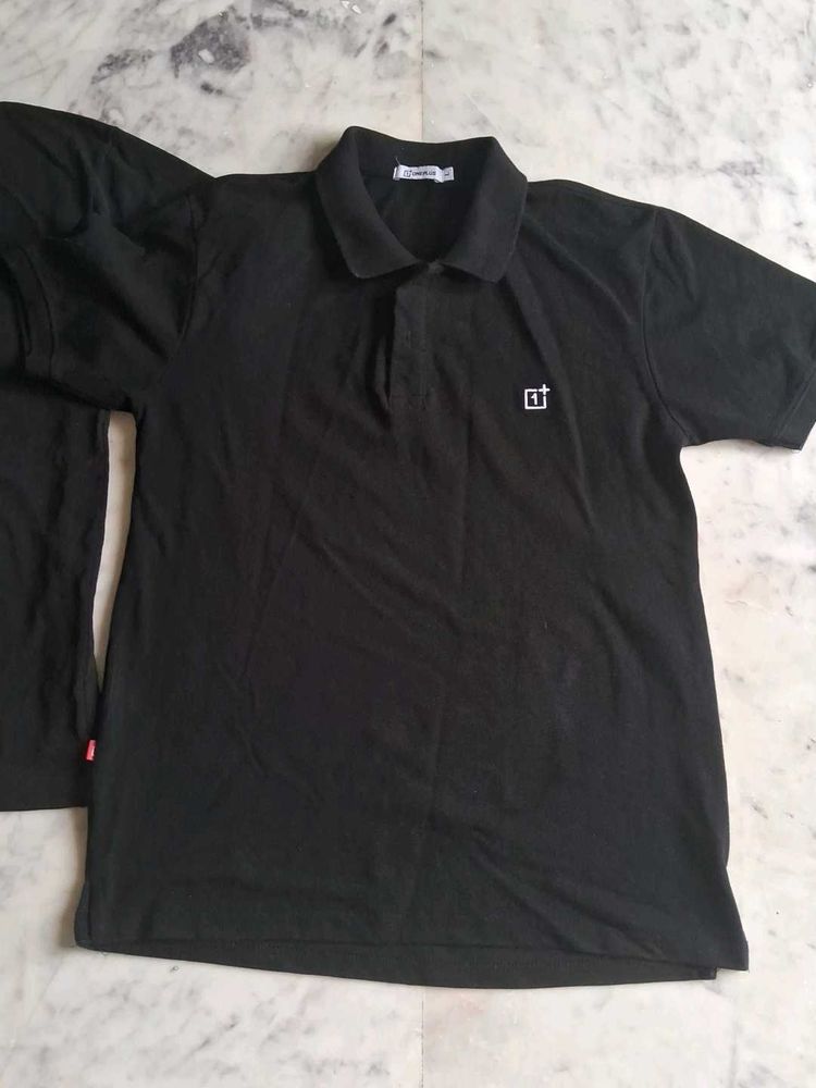 OnePlus Black Polo Shirt