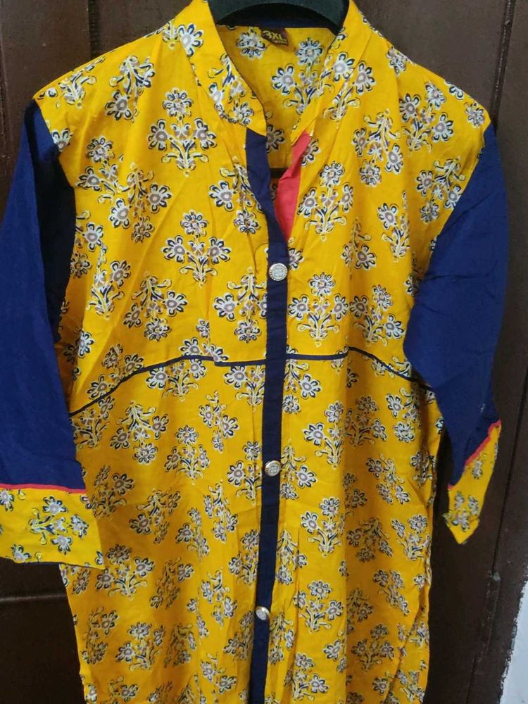 Floral Print Kurta
