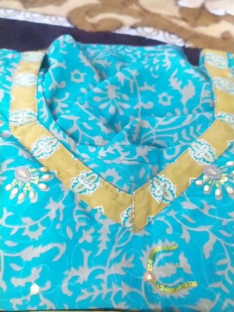 Ready To Wear Xxxl Suit Set With Dupatta