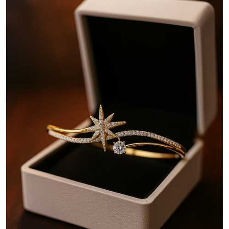 Gold Star anti tarnish kada for women