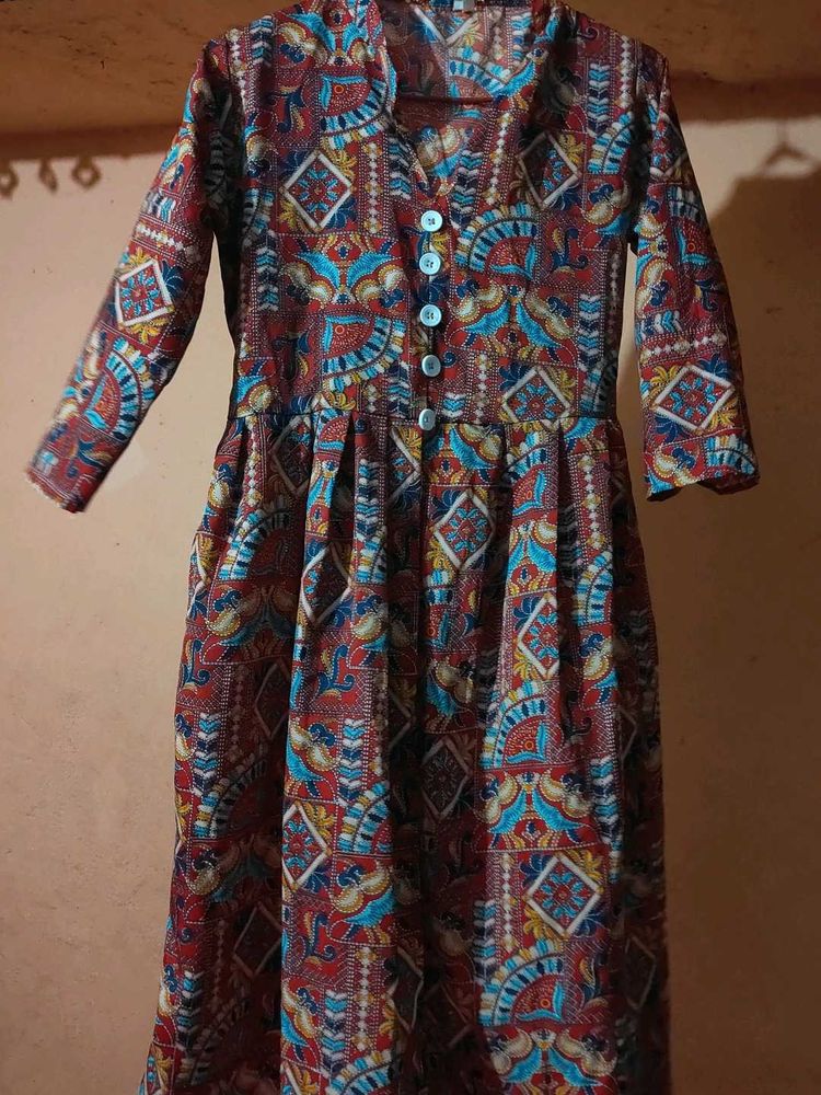 Boho Print Midi Dress