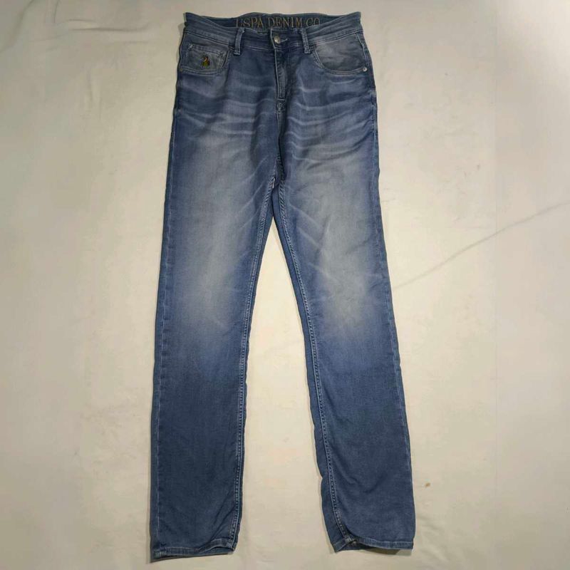 US POLO ASSAN Blue Cotton Jeans