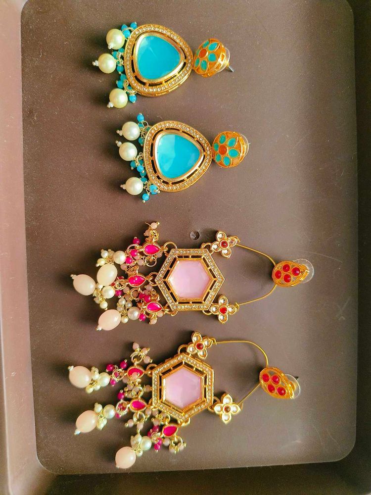 Statement Earrings - Two Pairs
