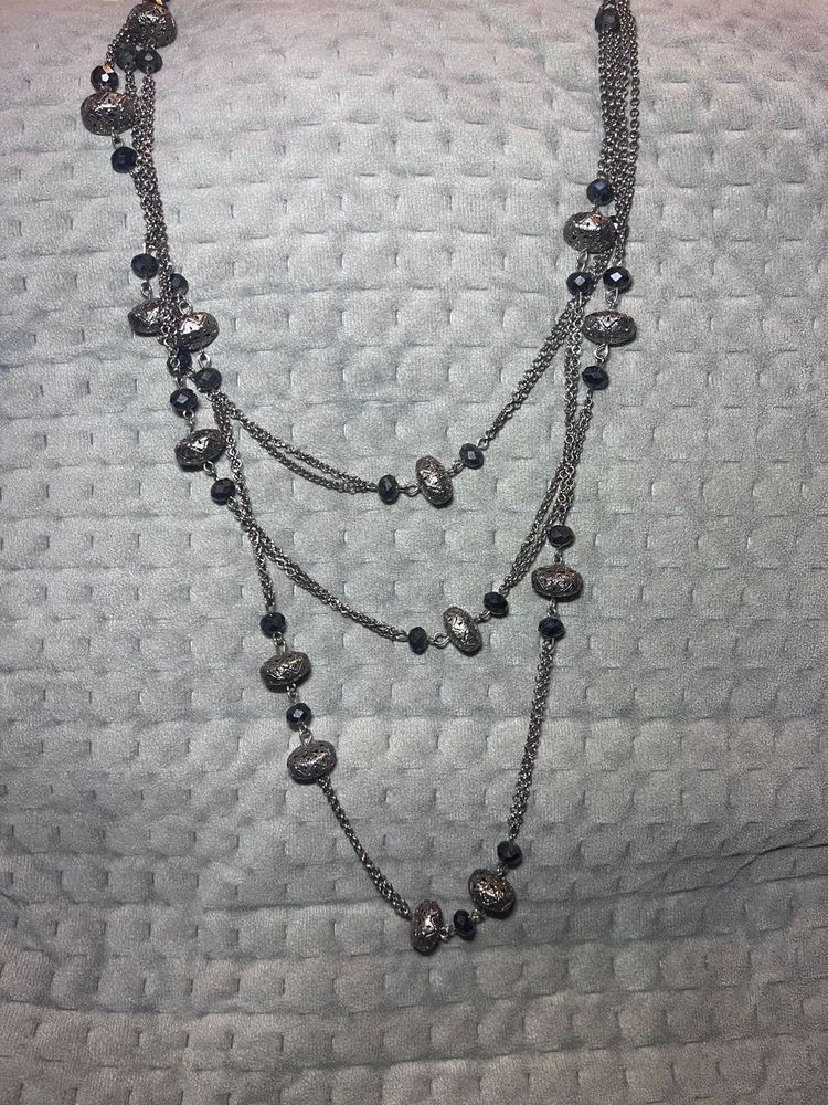 Multilayer Silver Necklace