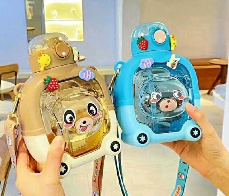 Cartoon Designer Teddy Water Bottle