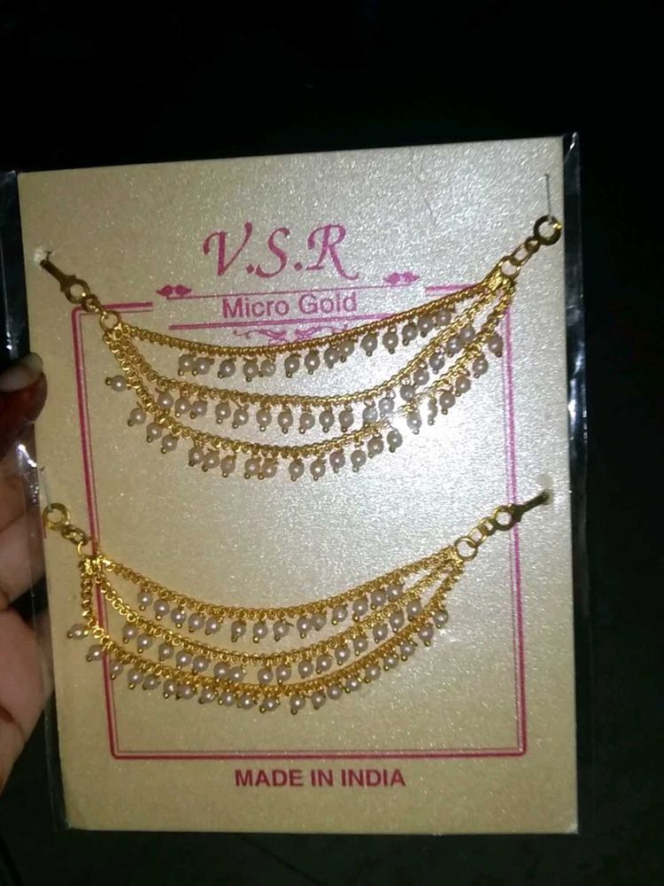 V.S.R Micro Gold Ear Chain