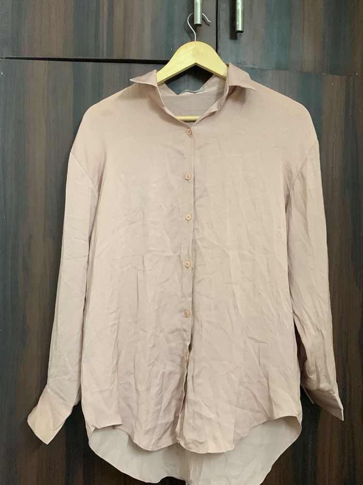 Blush Pink Button-Down Shirt