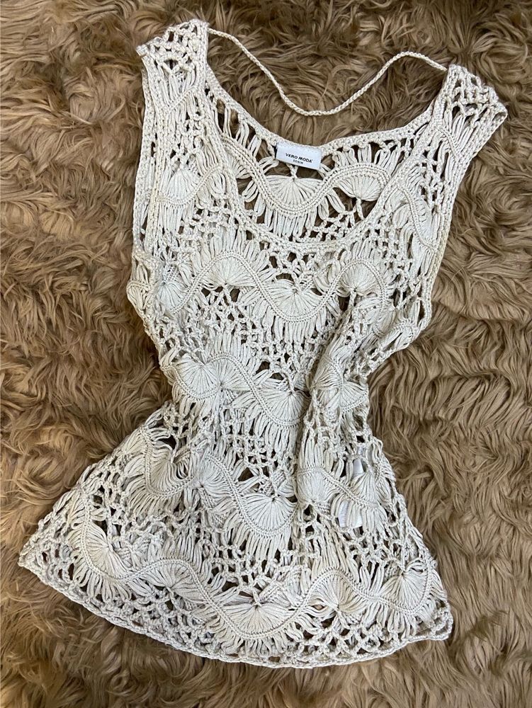 VEROMODA Vintage Crochet Top