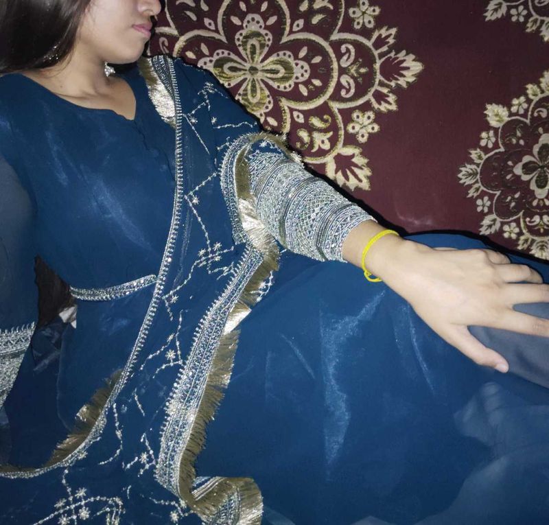 Elegant anarkali With Beautiful Dupatta