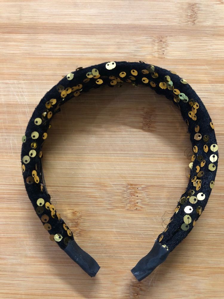 Black Sequin Headband